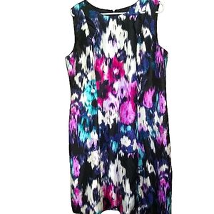 TAHARI Arthur S. Levine Dress Sleeveless Floral Size 14